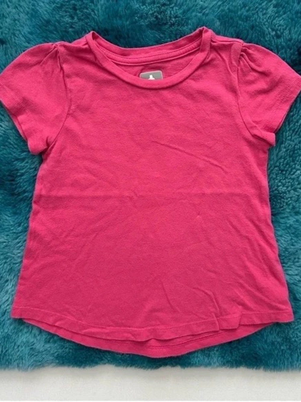 Girls' Hot Pink Short Sleeve Tee - Classic Everyday Top
